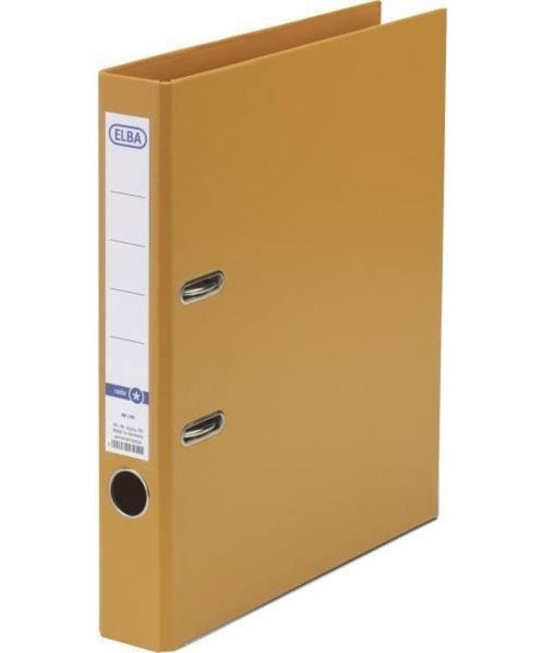 ELBA rado star binder 50 mm rugbreedte oranje DIN A4 PP binnenkant doorzichtige pocket vervangbaar insert (10464 OG)