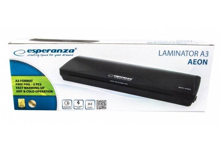 Esperanza EFL003 Laminator Koud/Warm 250 mm/min Zwart-1