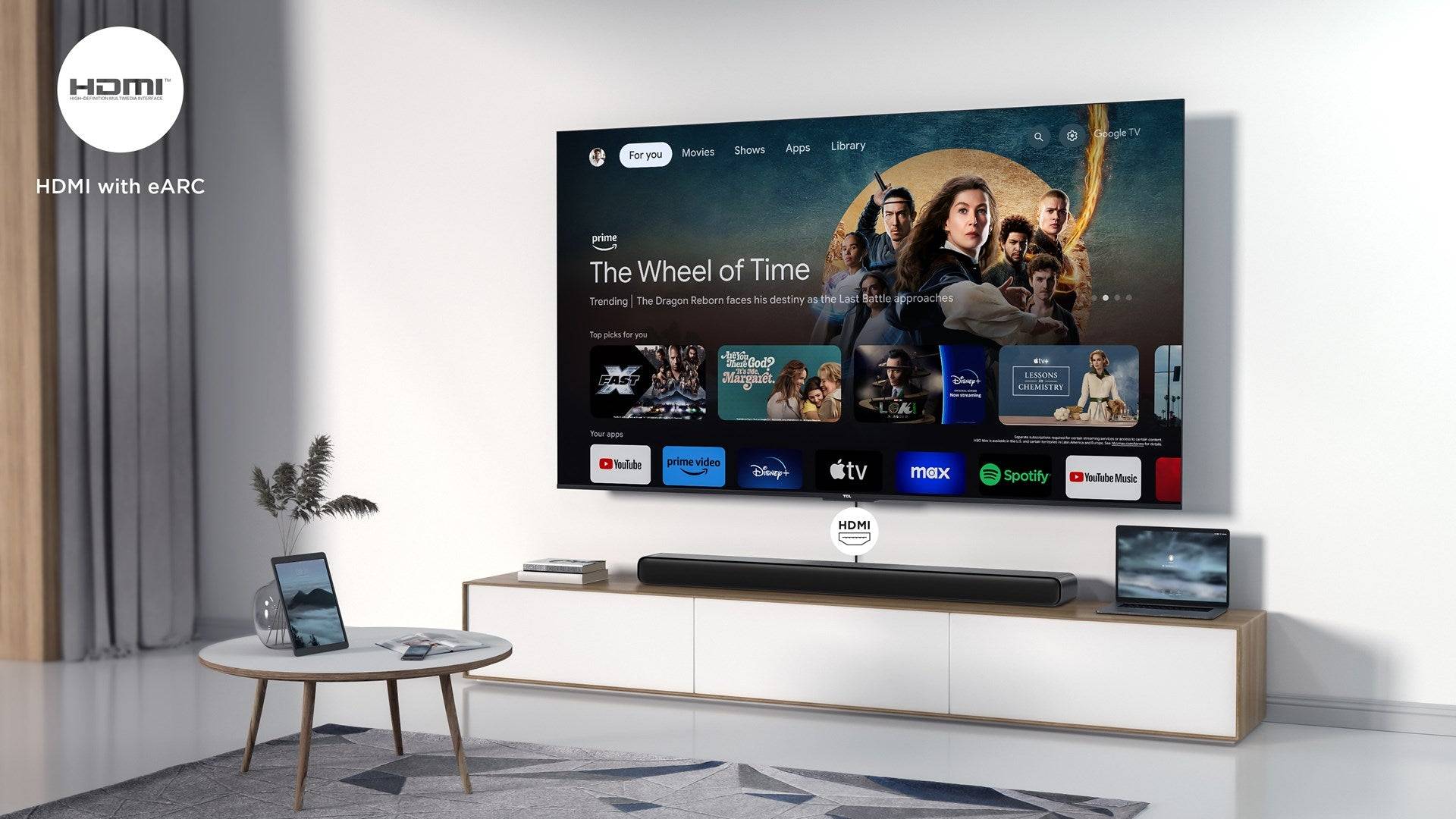 TCL Soundbar S45HE - Dolby Atmos 2.1 met Geïntegreerde Subwoofer - Zwart-1