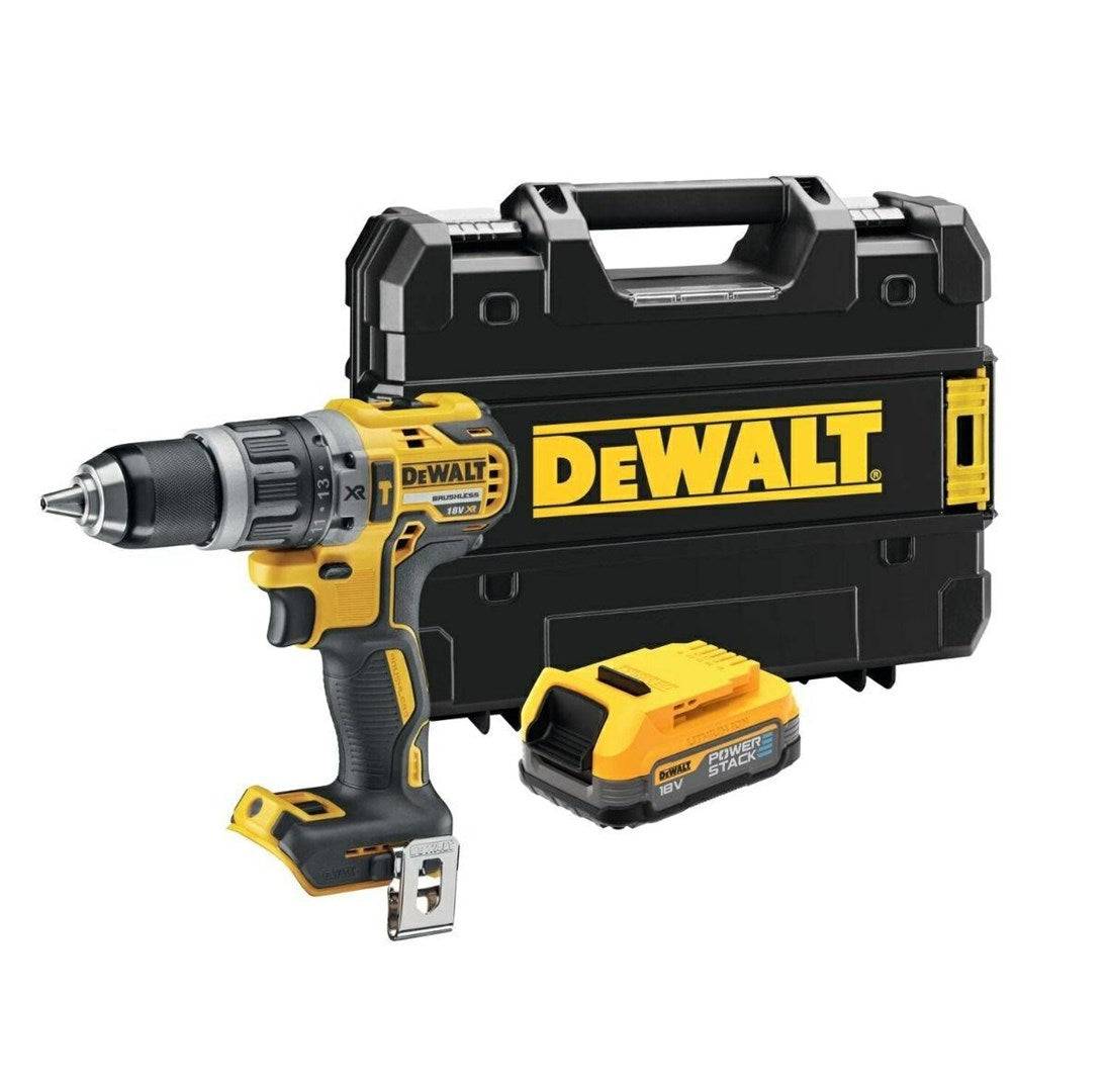 DEWALT Accu Schroevendraaier DCD796E1T 18V met Powerstack Batterij UD.18V 70/27Nm-0
