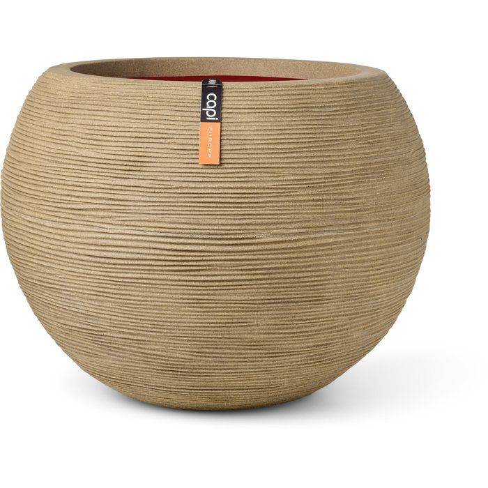 CAPI EUROPE Ronde Vaasje - Rib NL - 40 x 32 cm - Beige-0