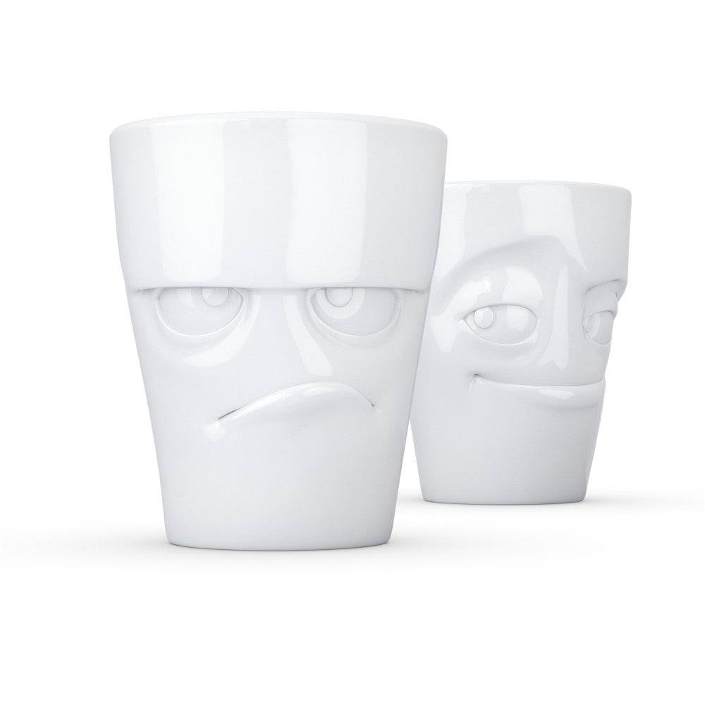 BHS FIFTYEIGHT 350 ml Mok - Chagrijnig & Ondeugend Wit (T012701)-0