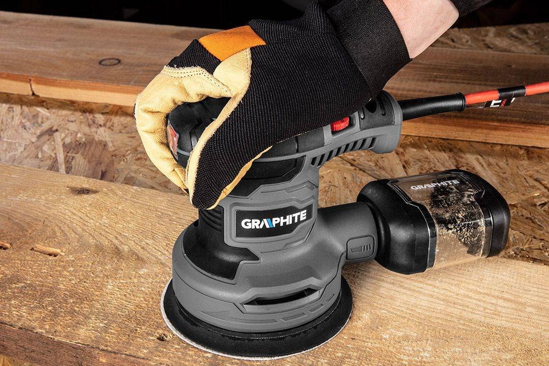 GRAPHITE 300W Excentrische Schuurmachine 125 mm-4