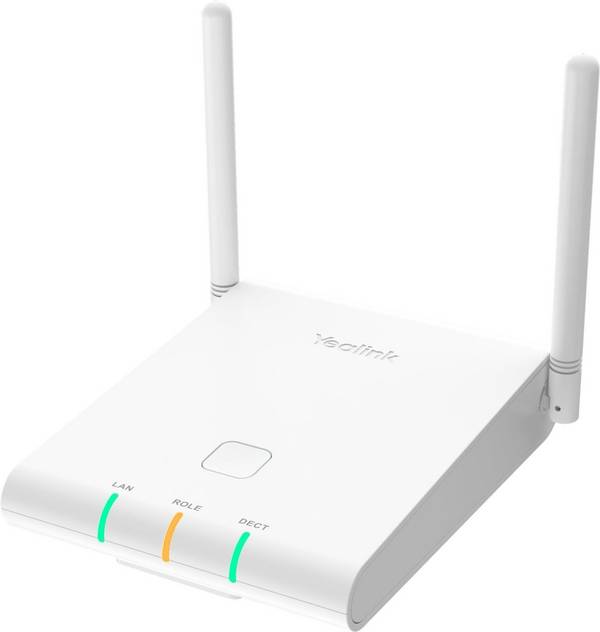 Yealink W90DM - Basisstation voor Draadloze/VoIP Telefoon - DECT/GAP - Wit