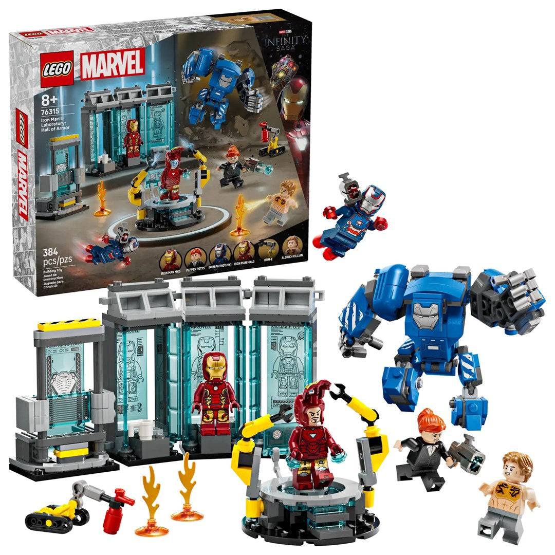 LEGO MARVEL 76315 Iron Man's Laboratorium: Hal van de Pantser-0