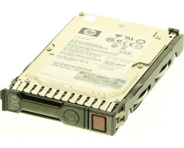 Hewlett Packard Enterprise HPE Dual Port Enterprise Harde Schijf 72GB 2.5" SFF 15000 RPM met HP SmartDrive Carrier 65394