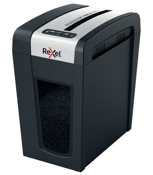 Rexel MC6-SL Papiervernietiger - Micro-snede - 6 Bladen - 18 L - 60 dB - Zwart (2020133EU)-0