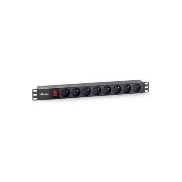 Equip Power Distribution Unit (PDU) 8 AC-uitgangen Zwart (333285)