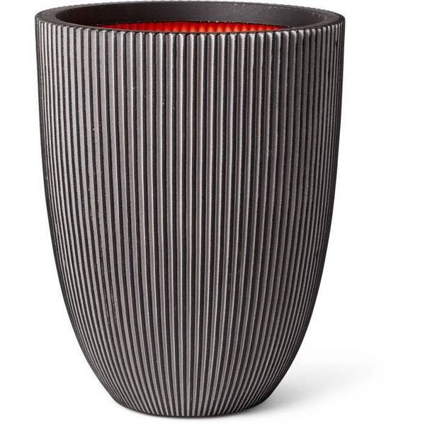 CAPI EUROPE Elegante GROOVE Vaasje - 46 x 58 cm - Antraciet - 100% recyclebaar