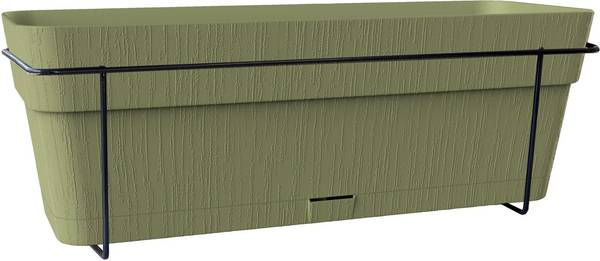 STEFANPLAST Balkonbak ETHICA 9 L 50x18x17 cm Olijf Groen h17