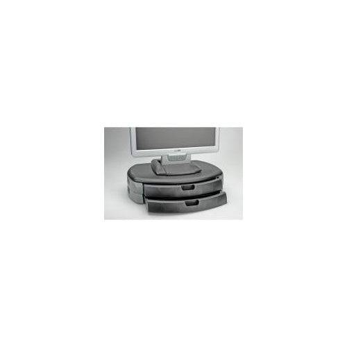 ROTRONIC-SECOMP Monitorstand met 2 Laden - Grijs/Zwart - 450 x 350 mm - Model 17.02.3375-0