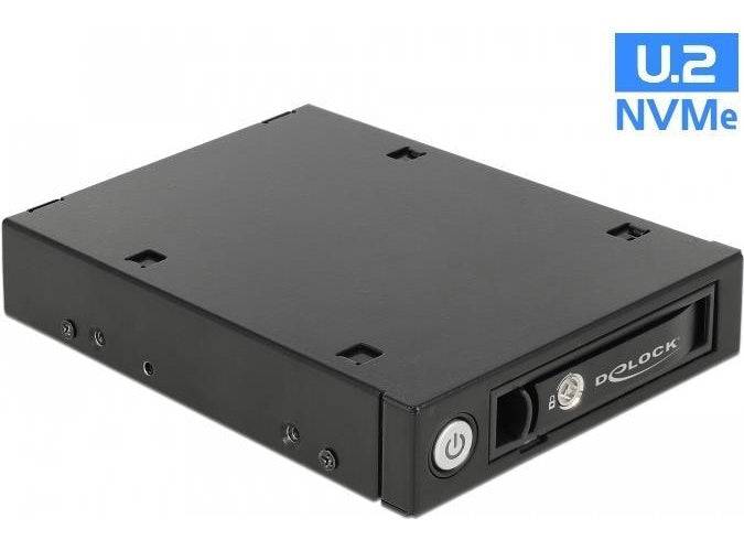 Delock 3.5" Verwijderbare Schijfbay voor 1 x 2.5" U.2 NVMe SSD of SATA/SAS HDD/SSD - Hot Swap - Sleutelslot (47232)-0