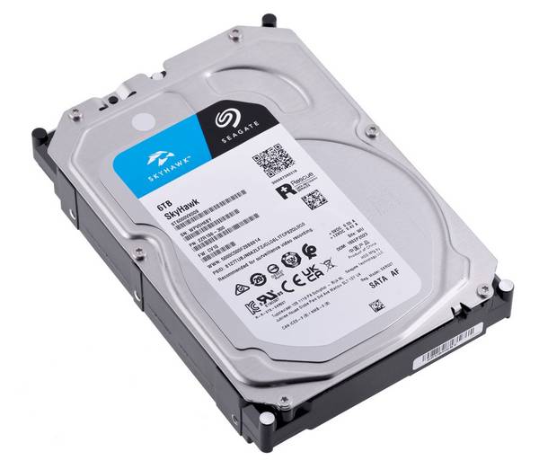 Seagate SkyHawk ST6000VX009 Hard Drive - 6TB - Intern - 3,5" - SATA 6Gb/s - Buffer: 256MB - met 3 Jaar Rescue Data Recov