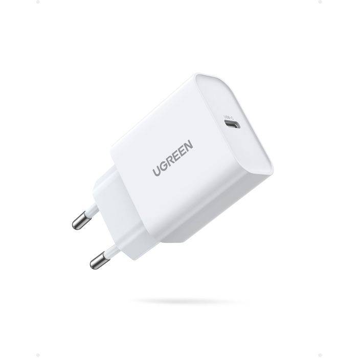 UGREEN Wandlader - 1 USB-C Poort - 20W - Wit-0