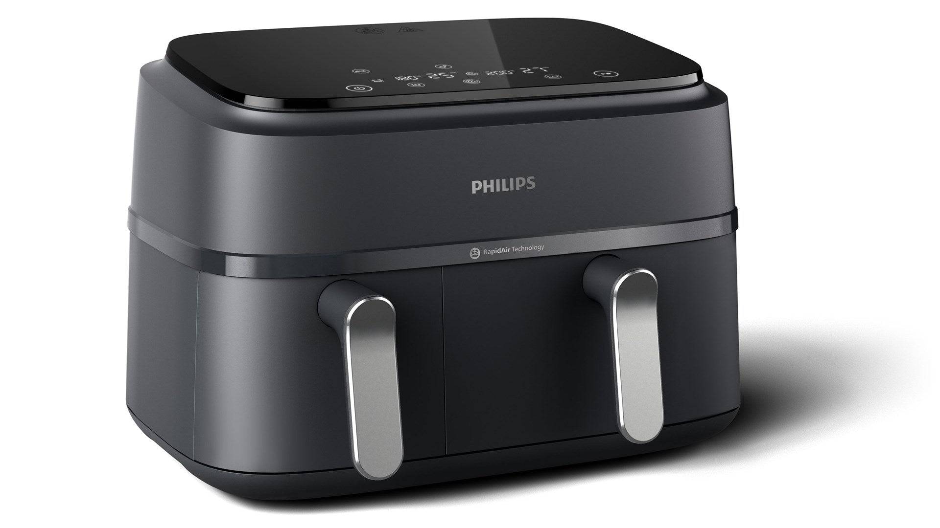 Philips NA351/00 Heteluchtfriteuse 2750W 9 L Dubbele Mand Zwart/Zilver-3
