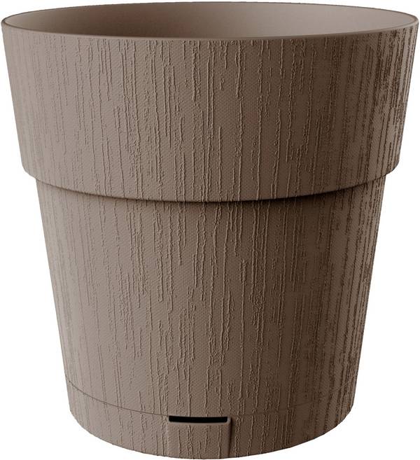 STEFANPLAST ETHICA Bloempot - 2 L - 40x39 cm - Met Waterreservoir - Taupe h39