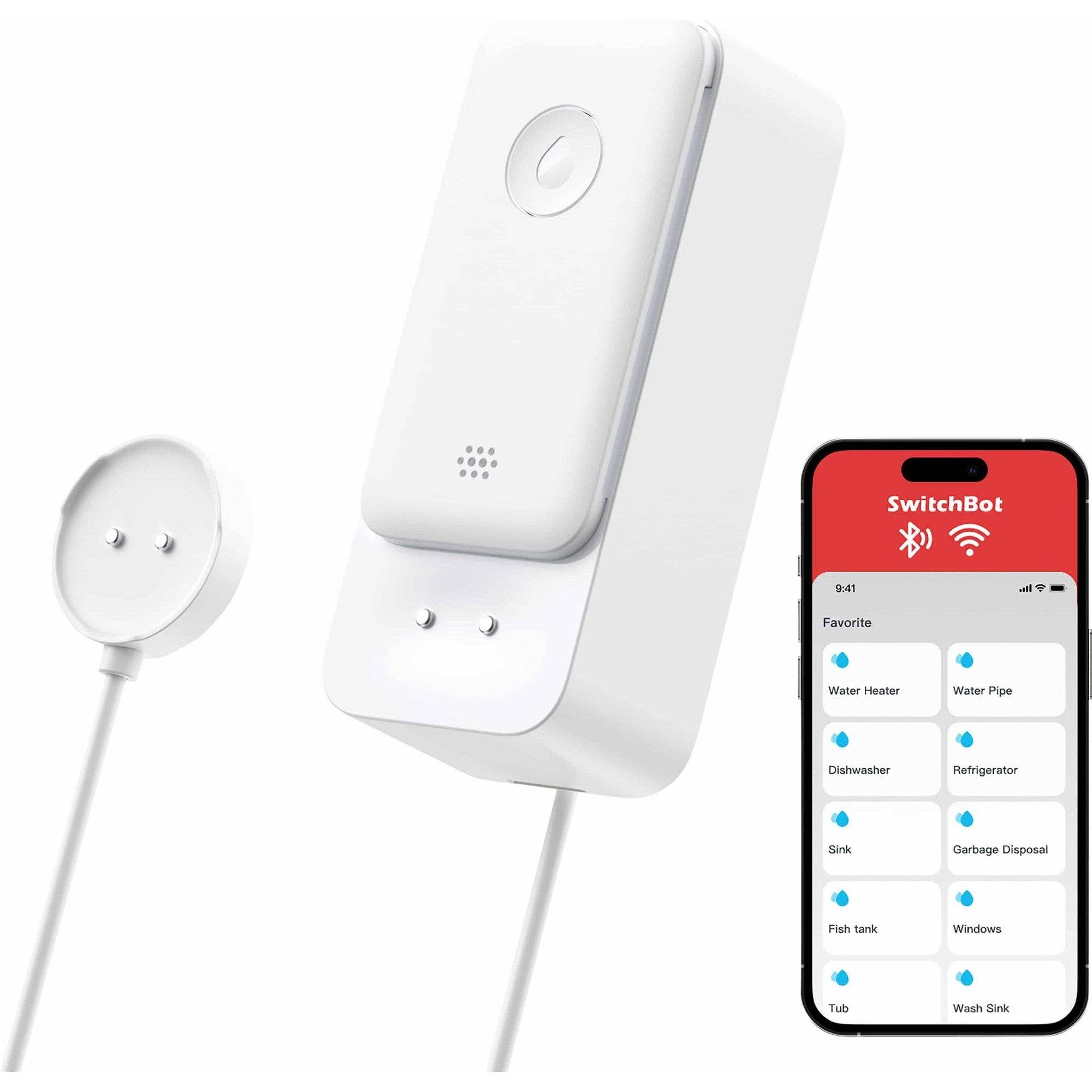 Switchbot WLAN Waterdetector met Sensor Kabel W4402010-0
