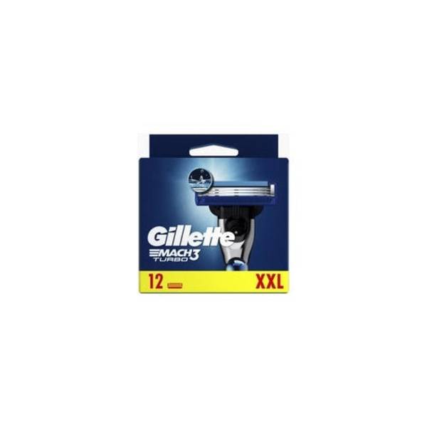 Gillette Mach3 Turbo Scheermesjes 12 Stuks - 8700216503679