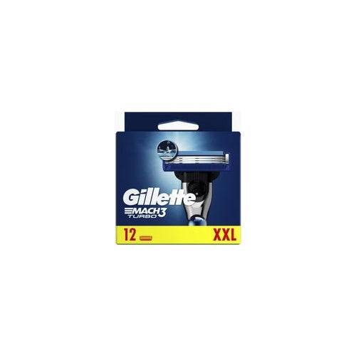 Gillette Mach3 Turbo Scheermesjes 12 Stuks - 8700216503679-0