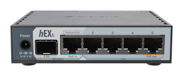 Mikredik hEX S Router - 1 Gbps - 5 Gigabit Poorten - E60IUGS