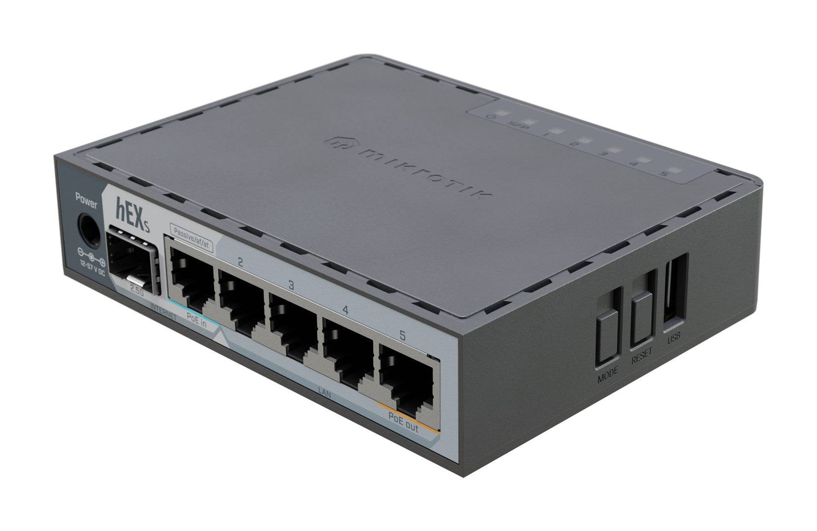 Mikredik hEX S Router - 1 Gbps - 5 Gigabit Poorten - E60IUGS-1
