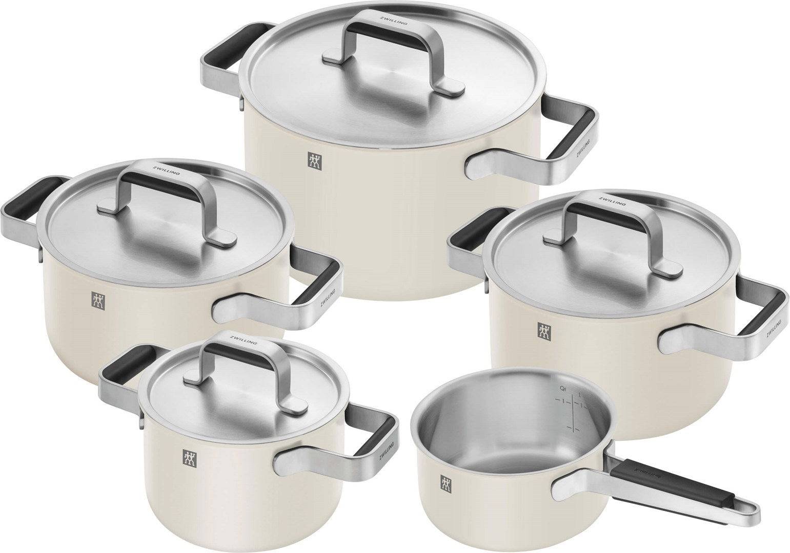 ZWILLING PURE Set van 5 Pannen Ivoorwit-0