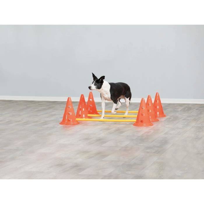 TRIXIE Set van 3 Obstakelparcours - Ø 23 x 30 cm - 78 cm - Voor Honden-4