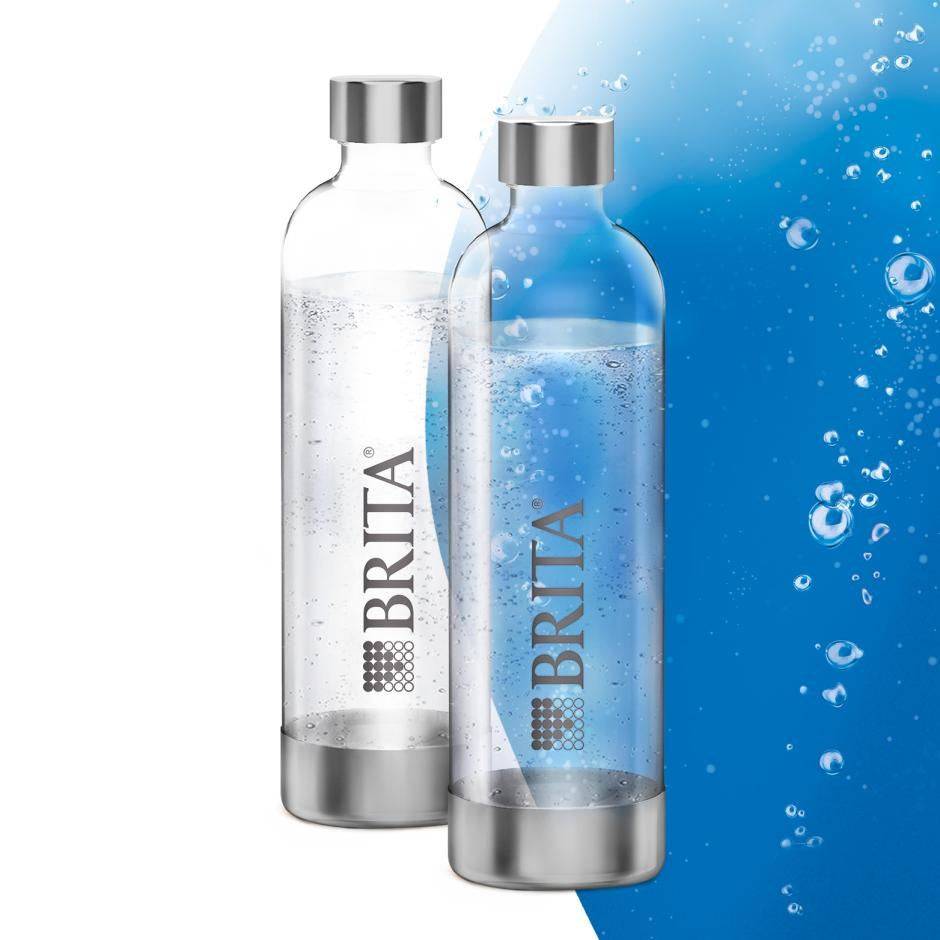 Brita SodaOne Koolzuurhoudende Fles Set van 2 - Transparant-1