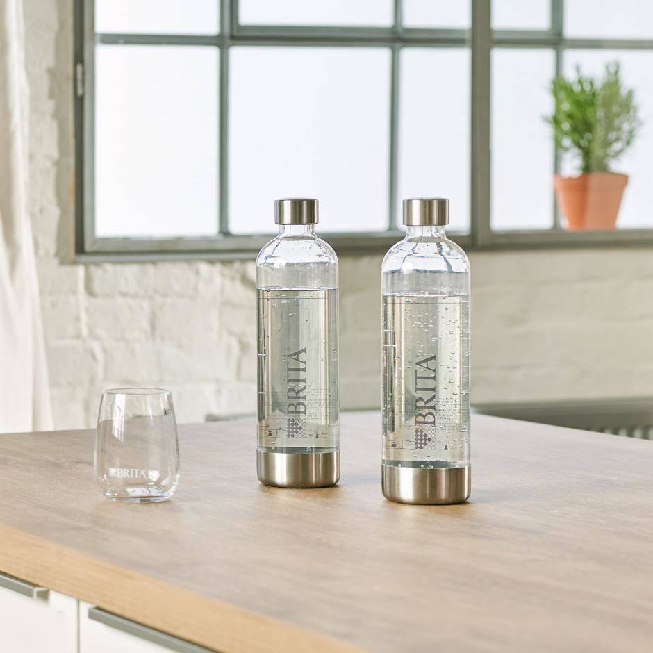 Brita SodaOne Koolzuurhoudende Fles Set van 2 - Transparant-3