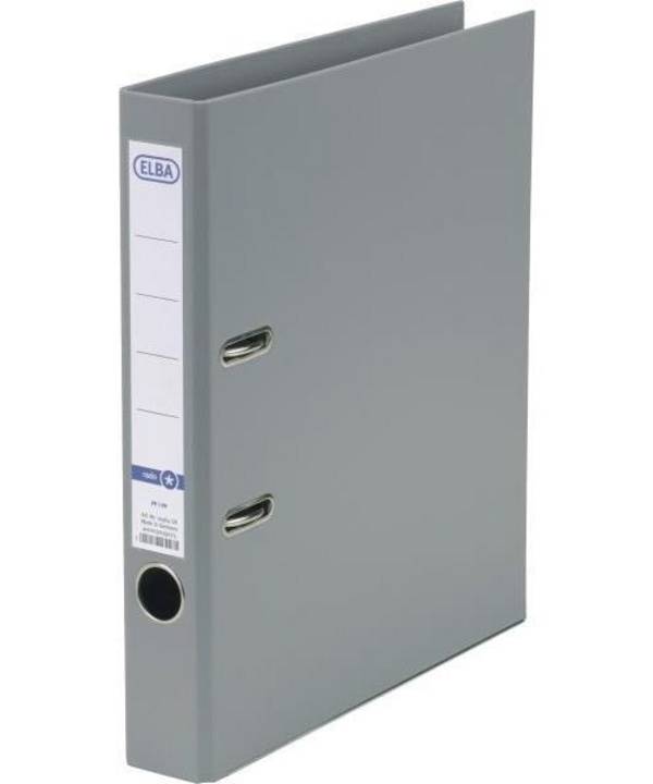 ELBA rado star binder 50 mm rugbreedte grijs DIN A4 PP binnenkant doorzichtige pocket vervangbaar insert (10464 GR)