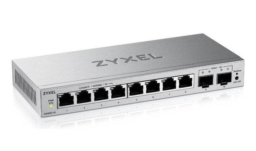 ZyXEL GS1200-10V3 8-Poorts Gigabit Switch - 2xSFP Beheerd (GS1200-10V3-EU0101F) 8-Port-1