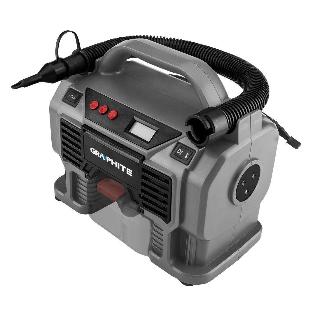 Graphite 58GE113 Luchtcompressor 18V zonder Batterij-0