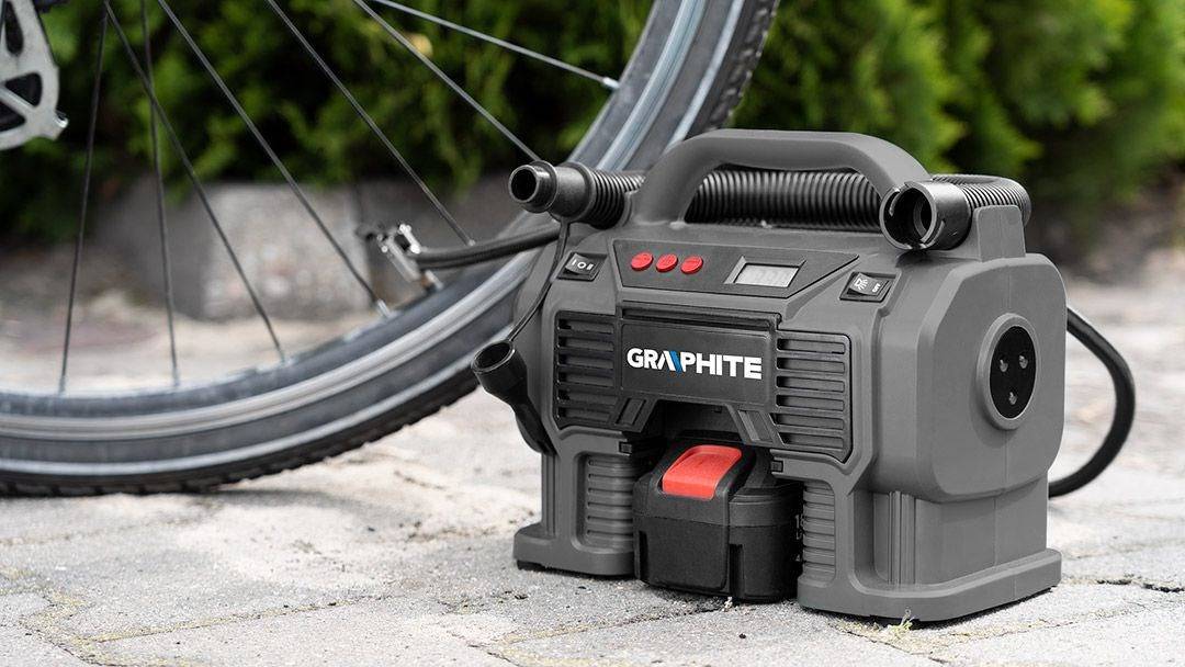 Graphite 58GE113 Luchtcompressor 18V zonder Batterij-1