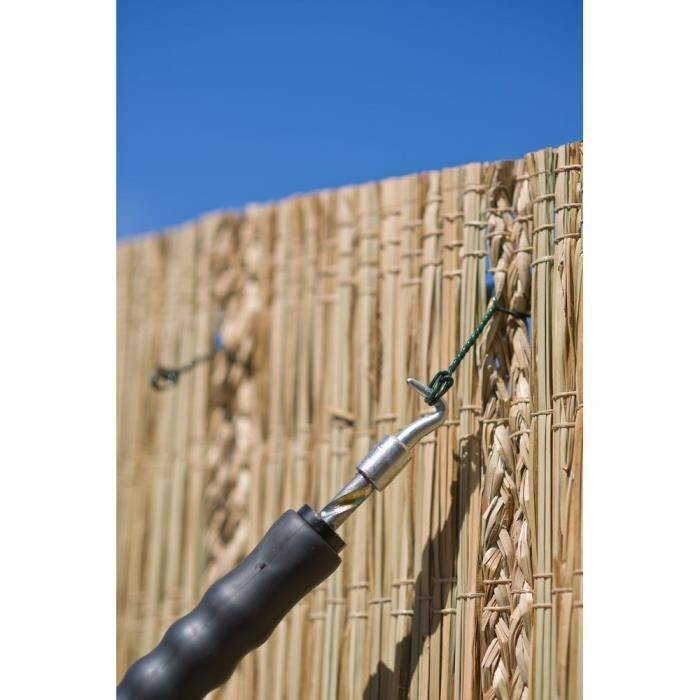 NATURE Verpakking van 200 Lussen in Groene Kunststof Gecoate Gegalvaniseerde Staal - (L16 cm x Ø1,4 mm)-4