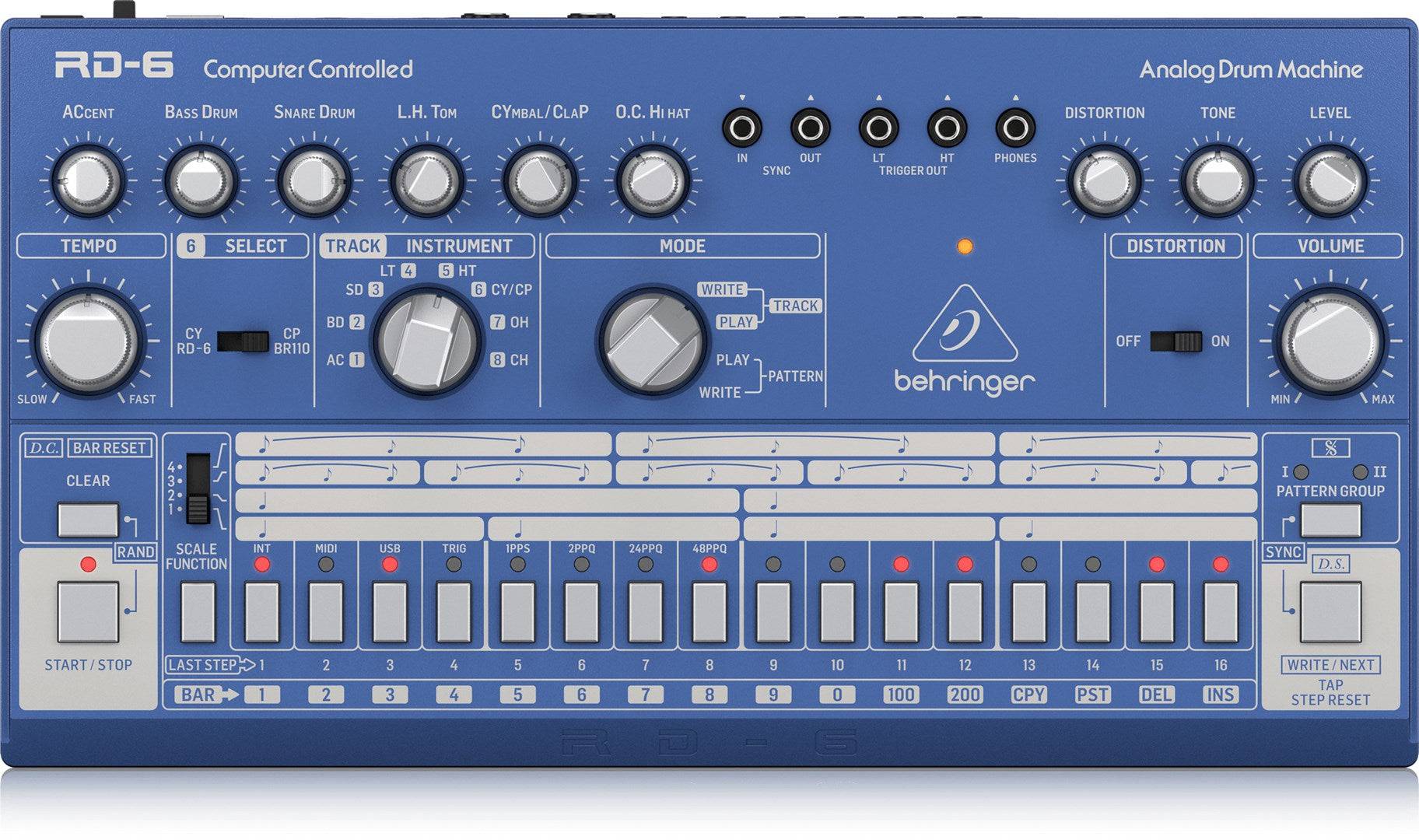 Behringer RD-6-BU Analoge Drum Machine-2