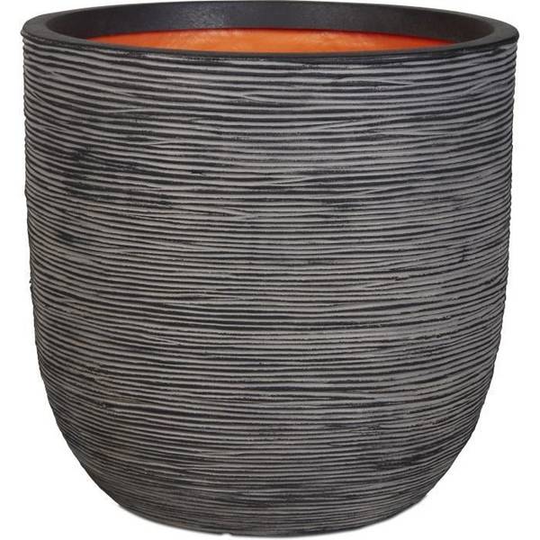 CAPI EUROPE Jardinière NATURE RIB - 43x41 cm - Antraciet