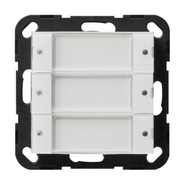 GIRA 2003100 Elektrische Schakelaar Transparant Wit KNX Systeem 55 3 Knoppen IP20