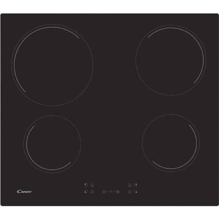 CANDY CH64CCB Keramische Kookplaat - 4 Branders - 59 cm Breed - Zwart-0