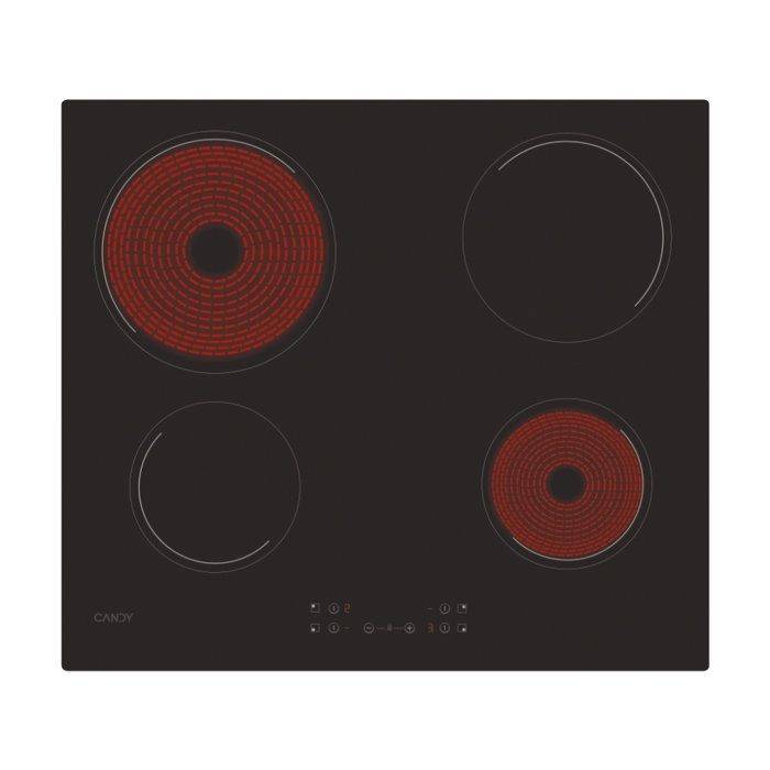 CANDY CH64CCB Keramische Kookplaat - 4 Branders - 59 cm Breed - Zwart-2
