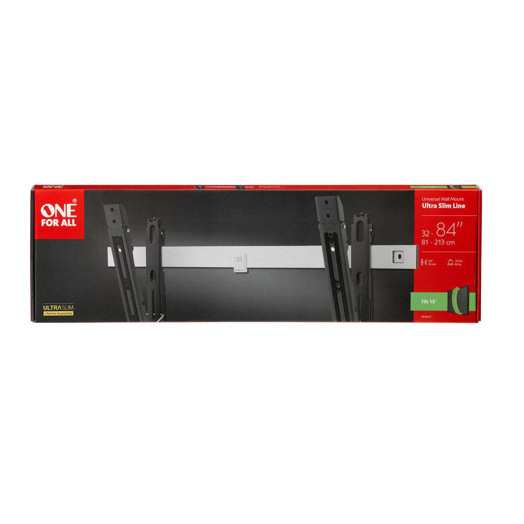 One For All ULTRA SLIM WM 6621 Beugel voor Platte TV's 32"-84" Aluminium Wandmontage WM6621-0