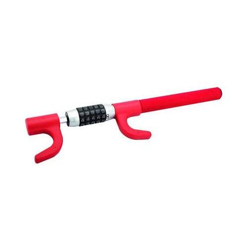 Olympia LKZ 109 Stuurwielslot, Combinatieslot, Rood, 50 mm Breed, 460 mm Diep, 100 mm Hoog-0