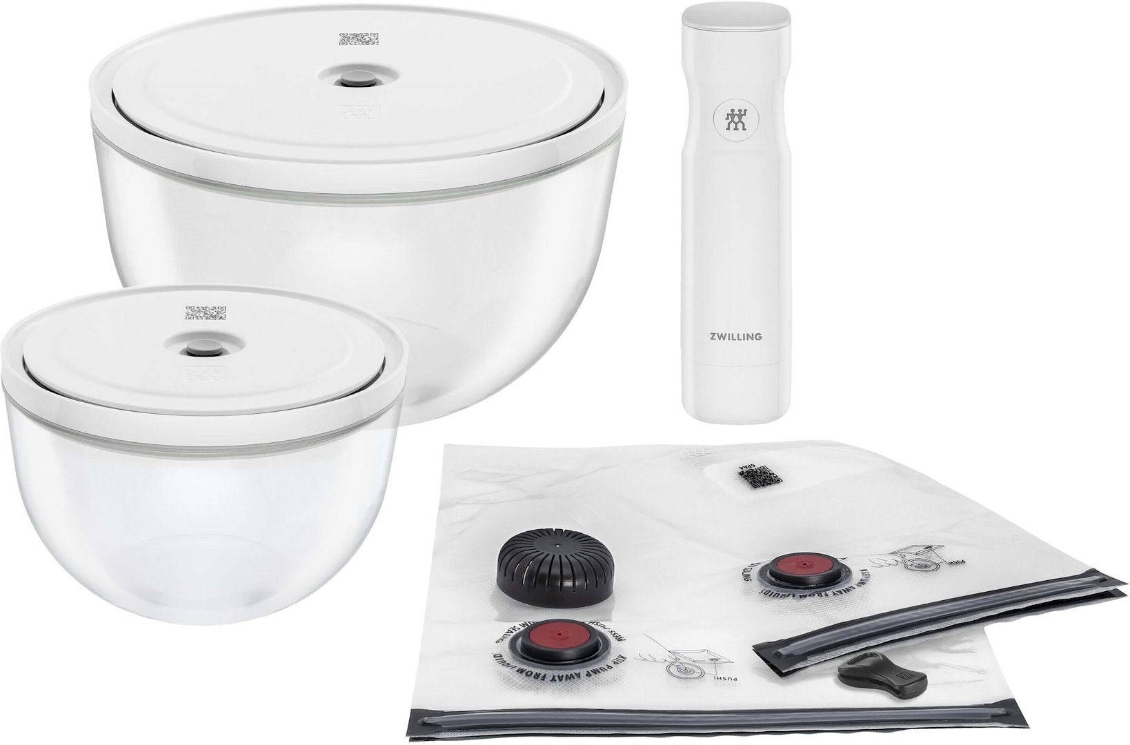 ZWILLING FRESH & SAVE Starter Kit - Vacuümset met Glazen Schalen - Compatibel met STAUB CERAMIQUE-0