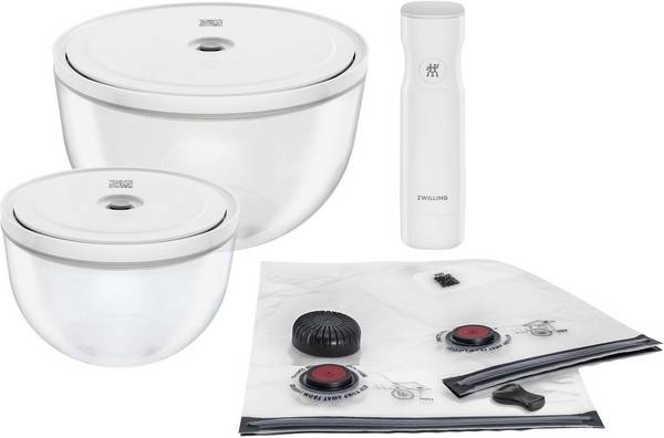 ZWILLING FRESH & SAVE Starter Kit - Vacuümset met Glazen Schalen - Compatibel met STAUB CERAMIQUE