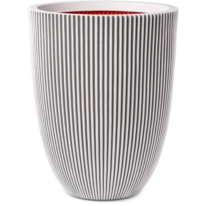 CAPI EUROPE GROOVE Vaasje - Ivoor - 34x46 cm - Weerbestendig-0
