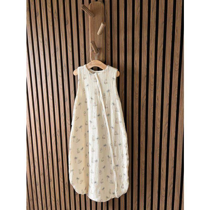 CANDIDE Zomerslaapzak - 90 cm - 9/24 maanden - Wit met Tijgerprint-4