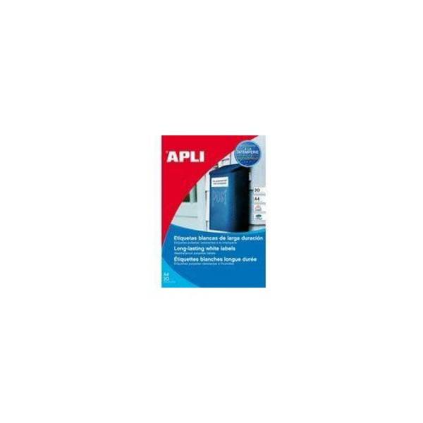 agipa Weerbestendige Folielabels - 210 x 297 mm - Wit - 1 Stuk