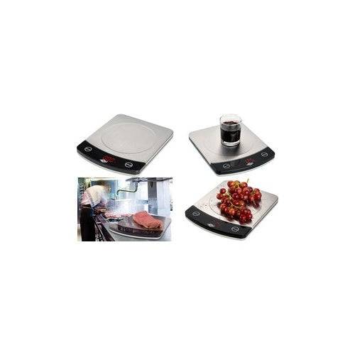 WEDO Elektronische Universele Weegschaal Profi Staal 10 kg Zilver/Zwart LCD Display (48 110054)-0