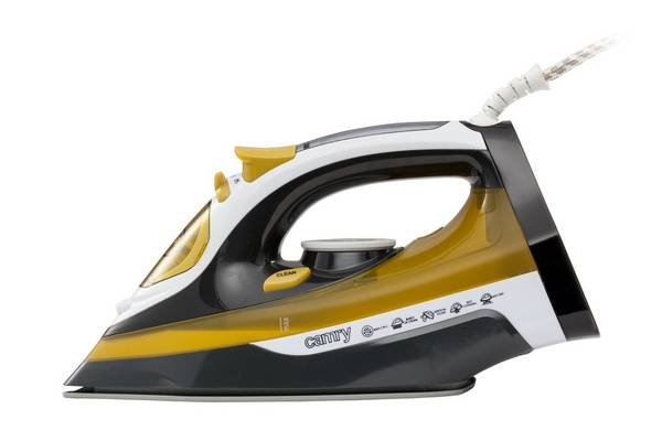 Camry Stoomstrijkijzer 2400W Zwart-Geel CR 5029