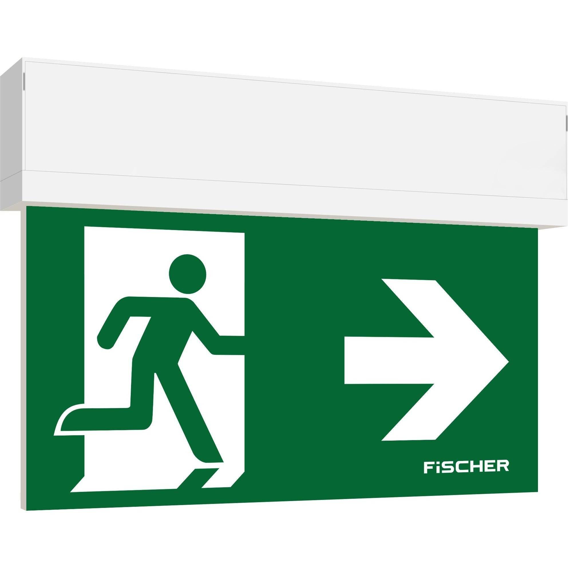 fischer LED Nooduitgangsbord - EB 3/8h 27 m - S1-U383AT2.V5-0