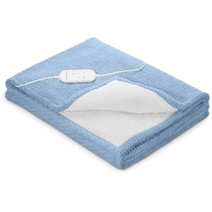MEDISANA Omkeerbare Verwarmde Deken - HB 415 - 120 W - 9 Instellingen - 180 x 130 cm - Blauw-0
